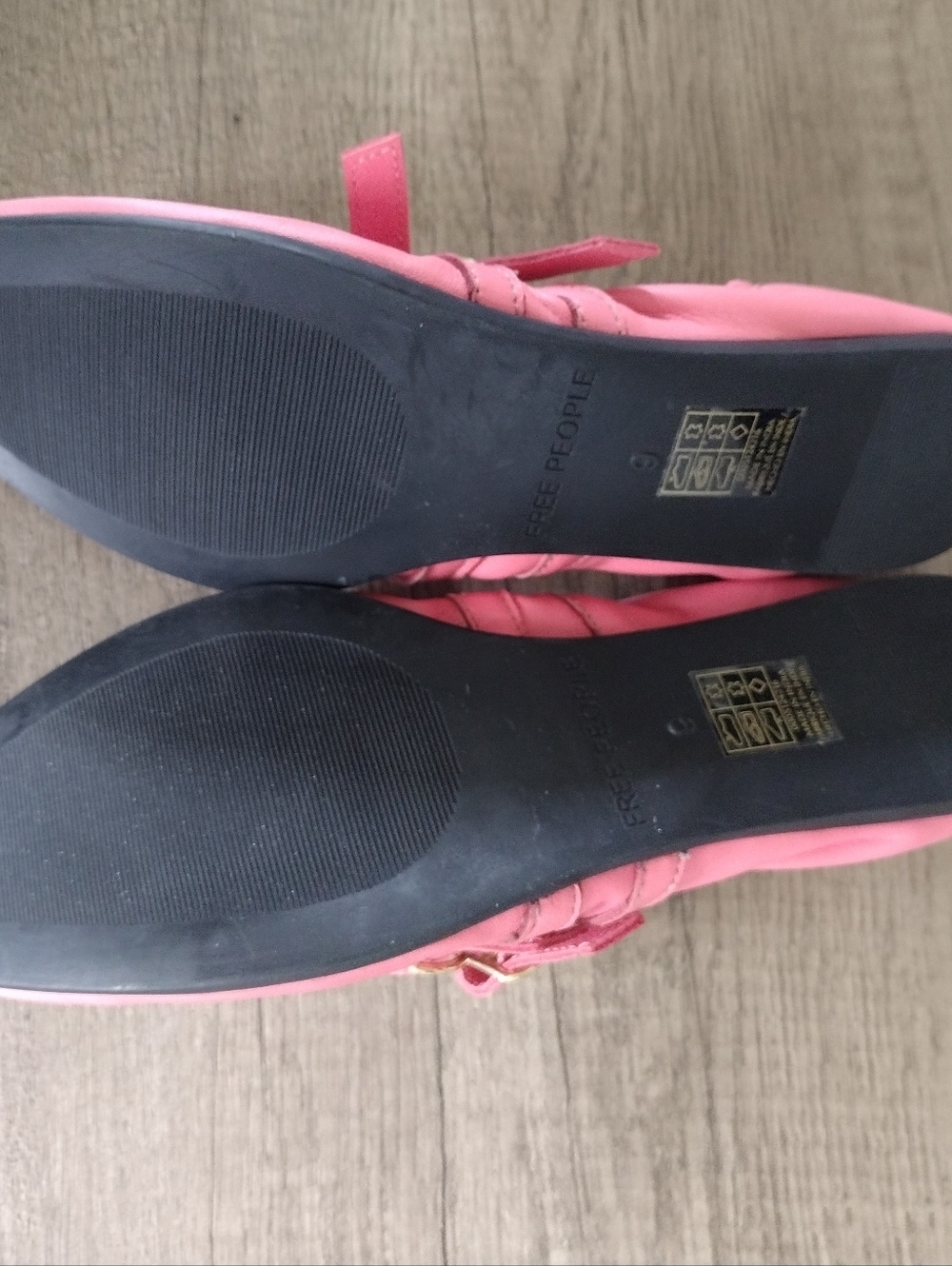 Free People Gemini Ballet Flats Womens 9 Pink Watermelon - Picture 5 of 6